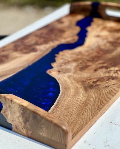 Elm & Resin Serving Tray by Marshbeck