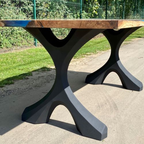 Galactic Blue & Elm River Dining Table