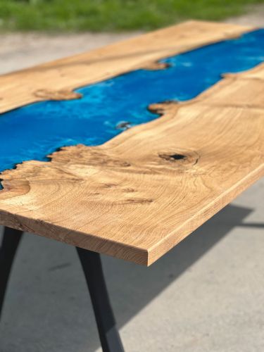 Oak & Ocean Art Dining Table