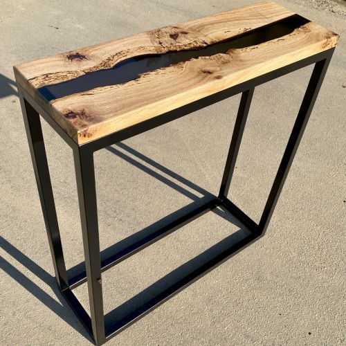 Oak & Smokey Grey River Console Table