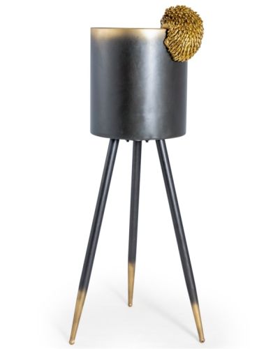 Gold Hanging Hedgehog Pot Decor