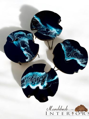 Ltd Edition Midnight Wave Side Table