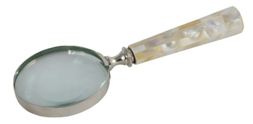 Magnifying Glass, Mother of Pearl Effect Handle