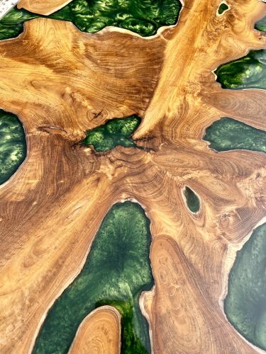 Teak Roots & Jungle Green Coffee Table
