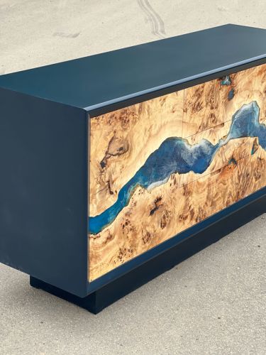 River Sideboard Mappa Burr & Ocean Art