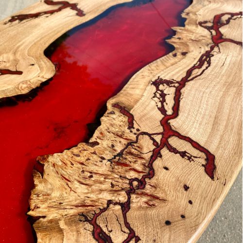 Lightning River Coffee Table Lava Resin