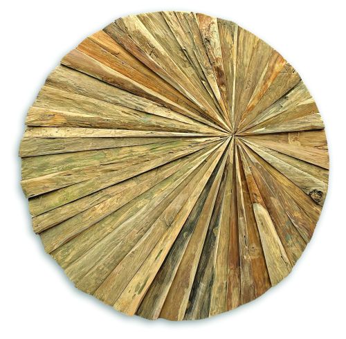 Teak Root Wall Art Round