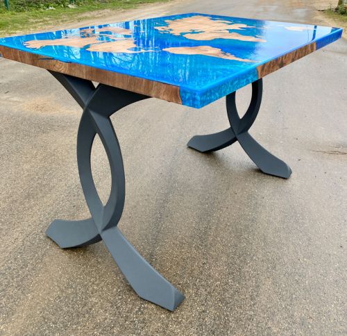 Elm World Map Dining Table or Desk