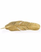 Large Gold Feather Wall Decor
