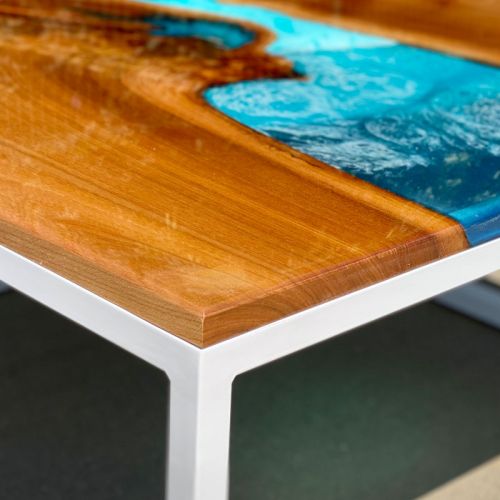 Elm River Coffee Table Glacier Artwork