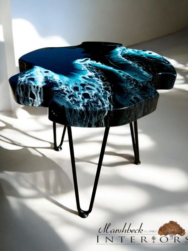 Ltd Edition Midnight Wave Side Table