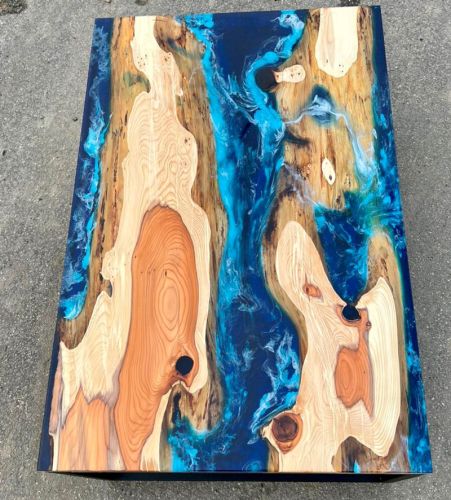 Yew Ocean Resin Coffee Table