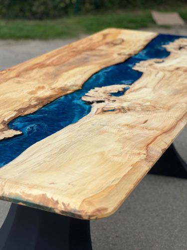 Burr Chestnut Ocean River Dining Table