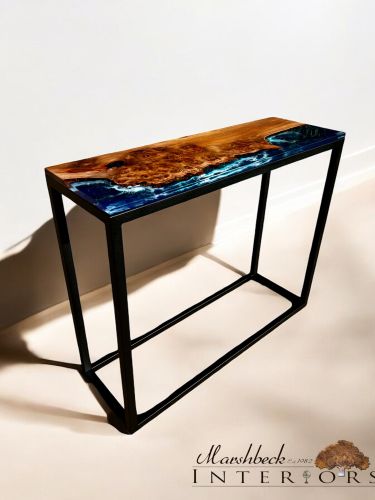 Elm & Ocean Resin Console Table
