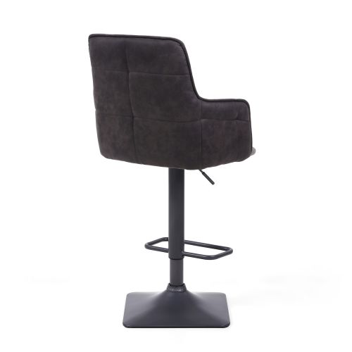 Orion Suede Effect Bar Stool, Light Grey