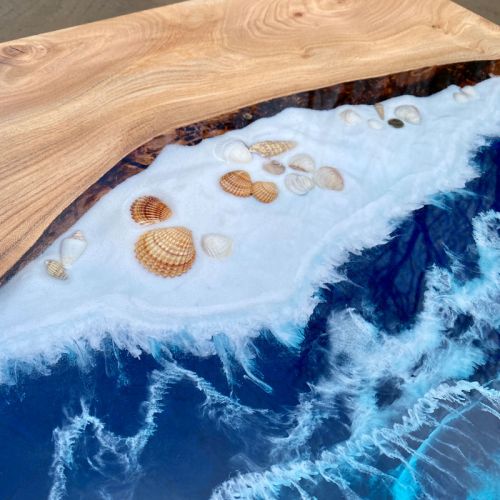 Beach Theme Ocean Coffee Table