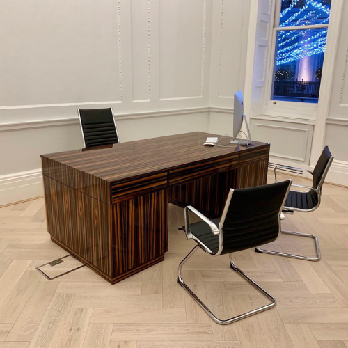 Bespoke Ebony Art Deco Desk