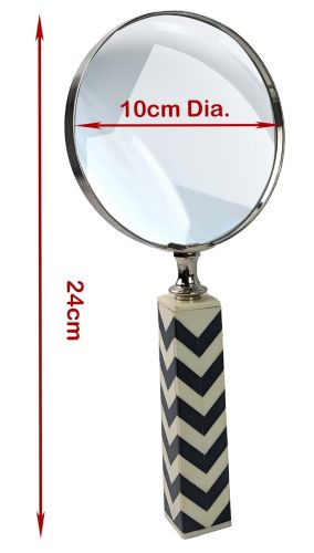 Art Deco Faux Zebra Magnifying Glass