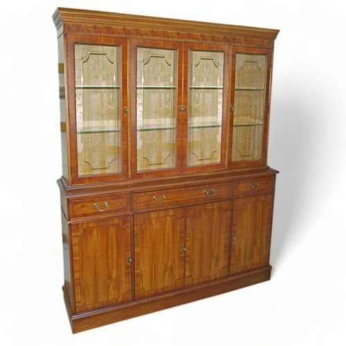 Antique Reproduction 60 Regency Glazed Bookcase
