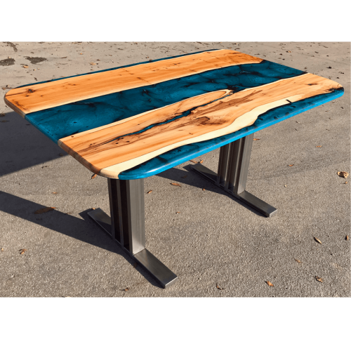Yew & Reef Blue River Booth Dining Table (SOLD)