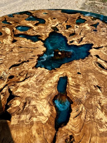 Olive Root Circular River Table