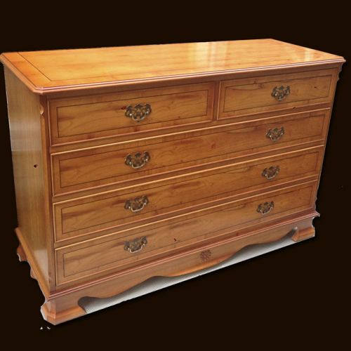 Bespoke Yew Chest of Drawers