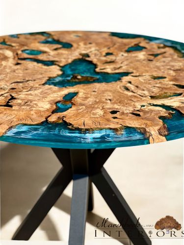Olive Root Circular River Table
