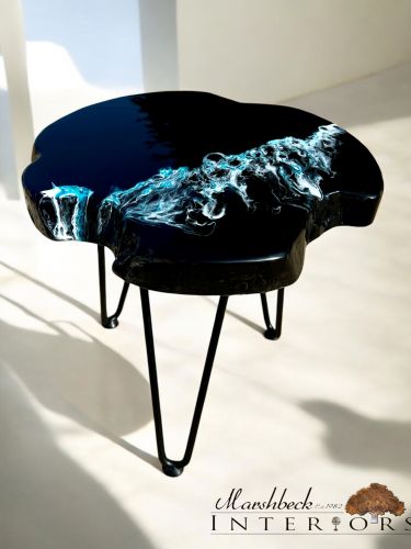 Ltd Edition Midnight Wave Side Table