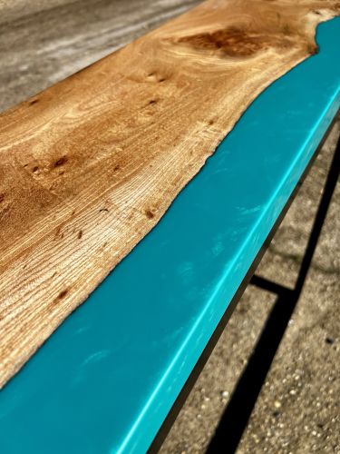 Elm & Teal Resin Console Table