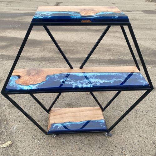 Hex Elm & Deep Sea Drinks Trolley