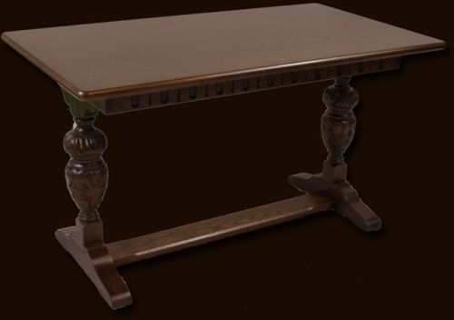 Harvest Oak Carved Coffee Table