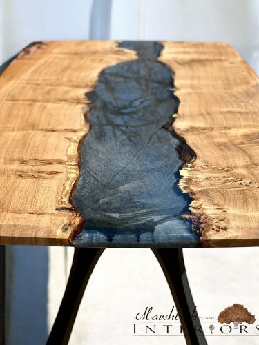 Oak & Terminator Silver River Dining Table