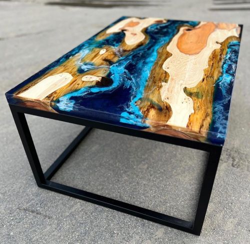 Yew Ocean Resin Coffee Table