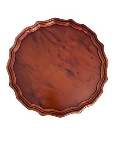 Yew Piecrust Wine Table