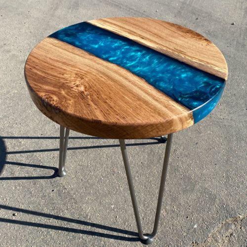 Oak & Reef Blue River Circular Side Table