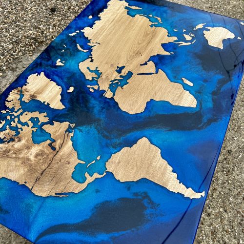 World Map Coffee Table