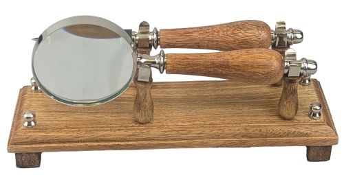 Nickel Magnifying Glass with Paper Knife