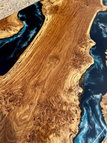 Oak & Midnight Sea River Dining Table