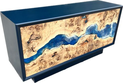 River Sideboard Mappa Burr & Ocean Art