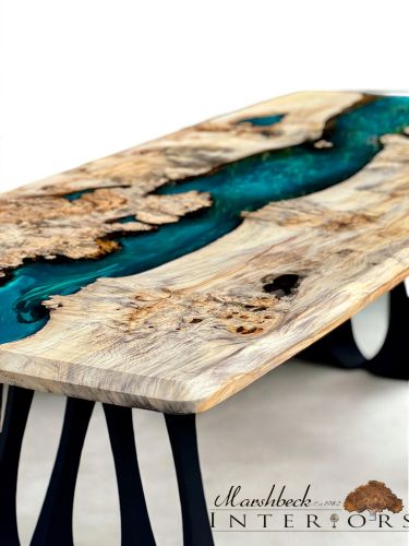Burr Chestnut Lagoon Dining Table