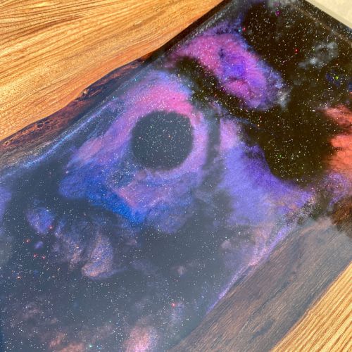 Elm & Resin Galaxy River Dining Table