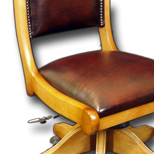 Antique Reproduction Regency Swivel Desk Chair