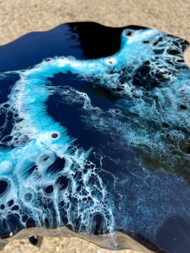 Ltd Edition Midnight Wave Side Table