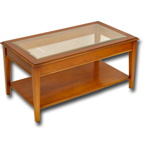 Sheraton Coffee Table with Glass Top