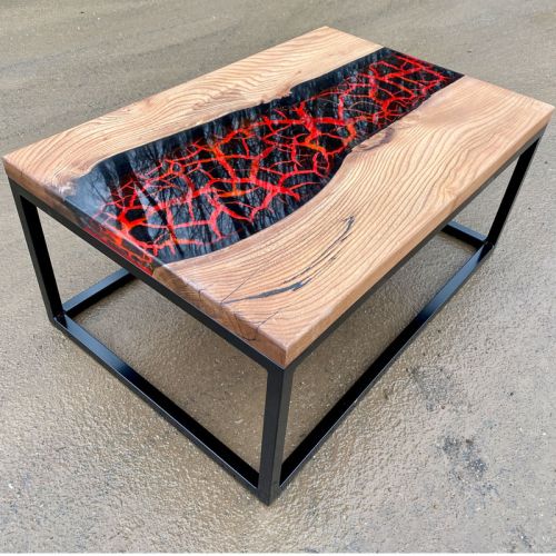 Magma Art Resin Coffee Table