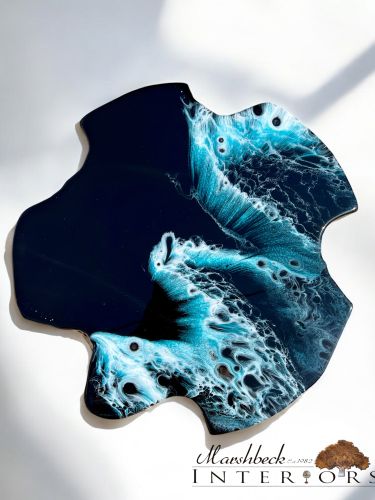 Ltd Edition Midnight Wave Side Table