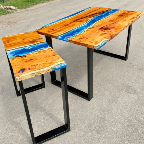 Yew Extending River Dining Table