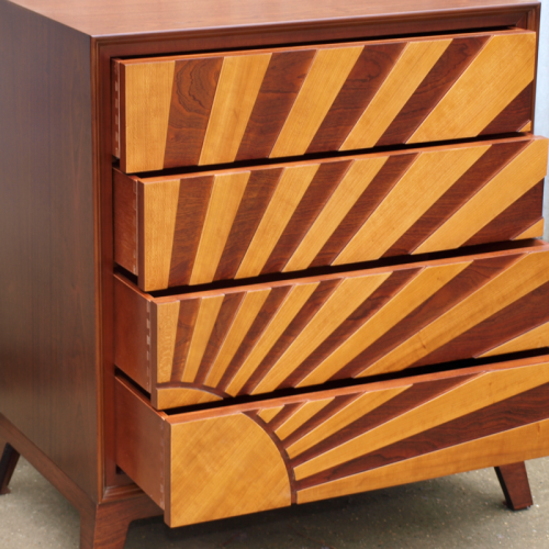 Mahogany & Cherry Sunrise Chest