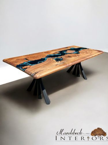 Burr Elm Turtle Lagoon Dining Table