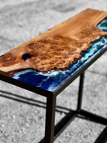 Elm & Ocean Resin Console Table